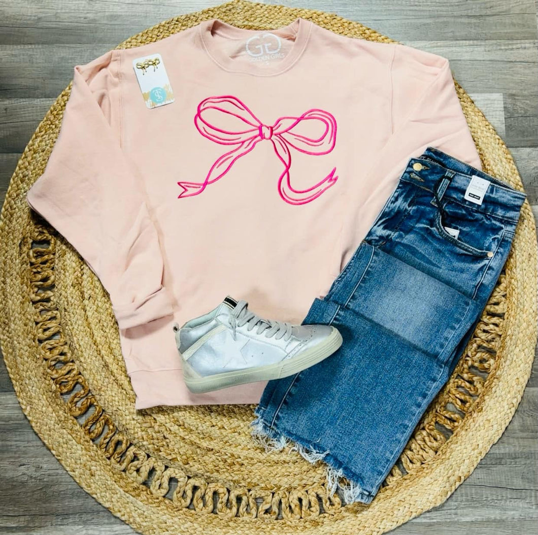 Large Embroidery Bow